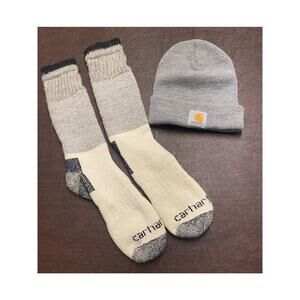 Carhartt Heavy Duty Wool Blend Socks and Beanie Workwear Utility Rugged Outdoor